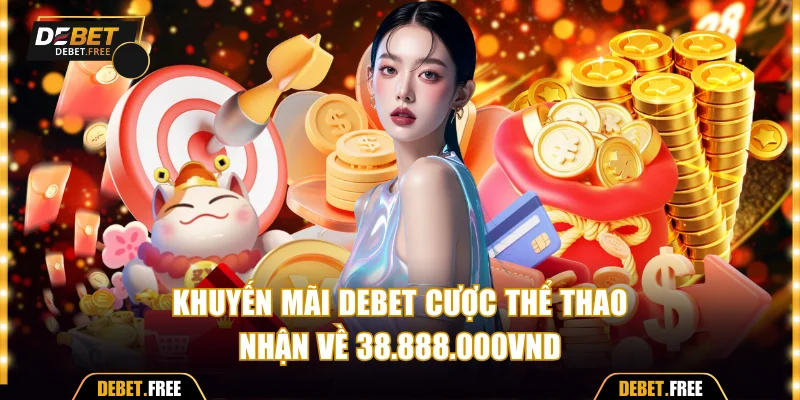 Khuyến mãi Debet cược thể thao nhận về 38.888.000VND